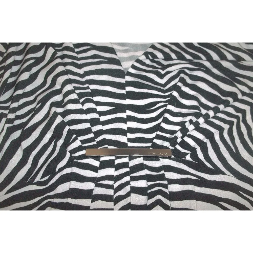 Women's Michael  Kors Striped Long Sleeve Top  Tunic Size Small S